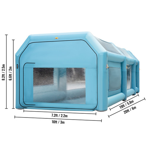 Vevor 6x3x2 tenda - 6x3x2,5m,