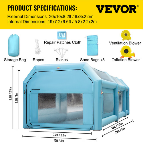 Vevor cabina verniciatura - vevor, di